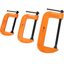Forward Heavy Duty Ductile Iron C-Clamp - 3 Piece C Clamp Set 3in, 4in, 6in KIT