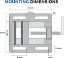 Forward Drill Press Vise 6" Jaw Width, Q196A Portable Vise
