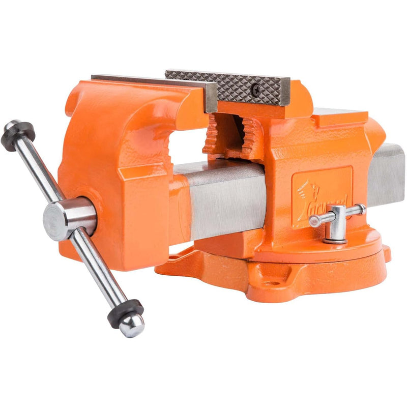 Forward 6-Inch Bench Vise Ductile Iron with Channel Steel and 360-Degree Swivel Base HY-30606-6In (6")