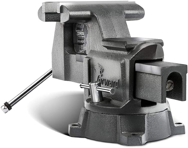 Forward CR80A-8In Bench Vise 190 Degrees Swivel Base Heavy Duty with Anvil (8")