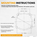 Forward Round Bench Vise, 5-1/2" Jaw Width, 5-1/2" Max Jaw Opening, 3-3/4" Throat Depth, 360° Swivel Base Ductile Iron Industrial Vice (1755A)