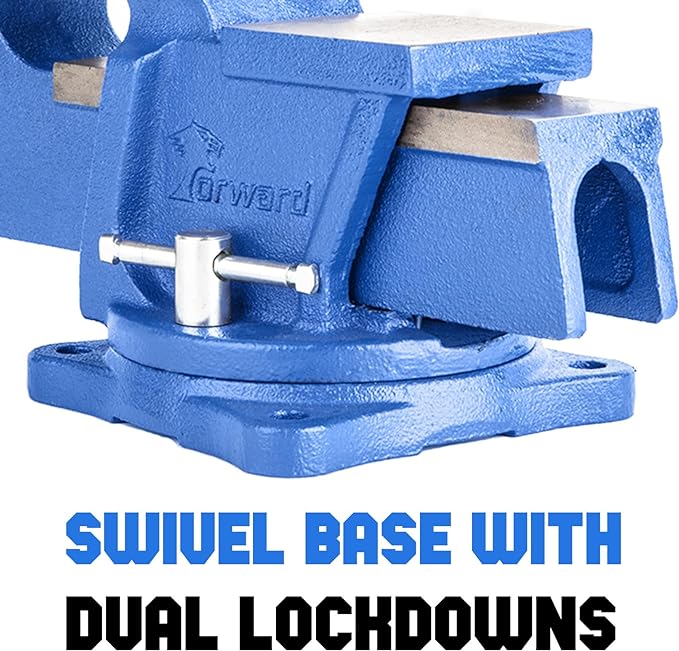 Forward 0806 6-Inch Bench Vise with Swivel Base and Anvil (6")