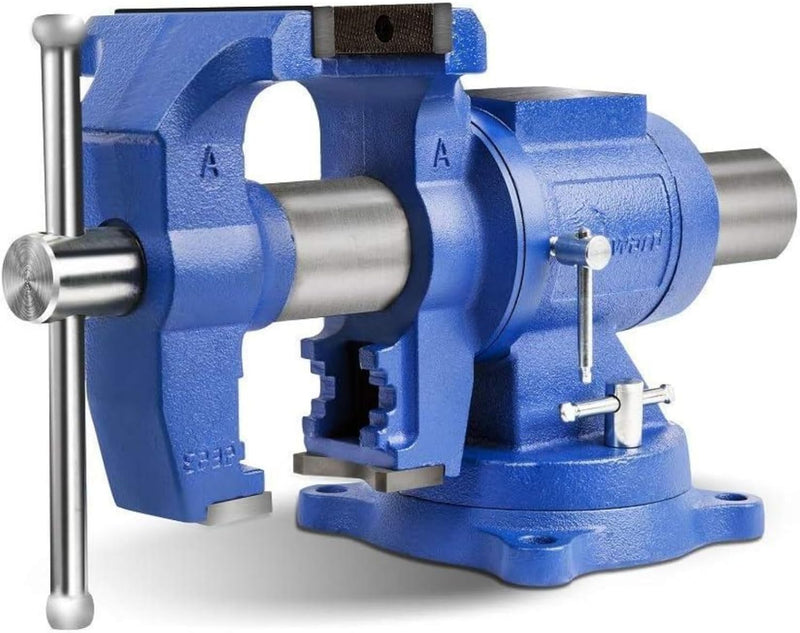 Forward HY-DT100-4IN Heavy Duty Bench Vise 360-Degree Swivel Base and Head with Anvil (4")