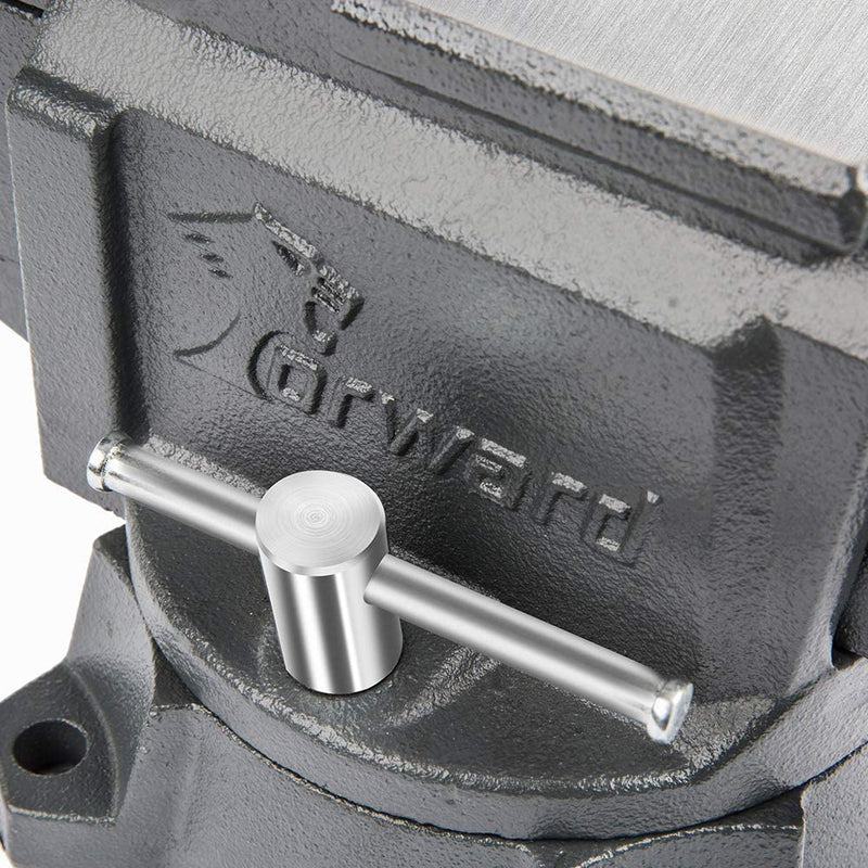 Forward CR80A-8In Bench Vise 190 Degrees Swivel Base Heavy Duty with Anvil (8")
