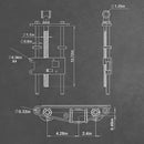 Forward HV516 9 1/2-Inch Heavy Duty Woodworking Vise Front Vise, Woodworker's Bench Vise Cast Iron Body with Solid Steel Main Screw