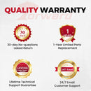 Forward Round Bench Vise, 1740B Economic Industrial Vice PRO with 360° Swivel Base, 4" Jaw Width, 4" Max Jaw Opening, 2-5/8" Throat Depth, 86,000PSI Ductile Iron