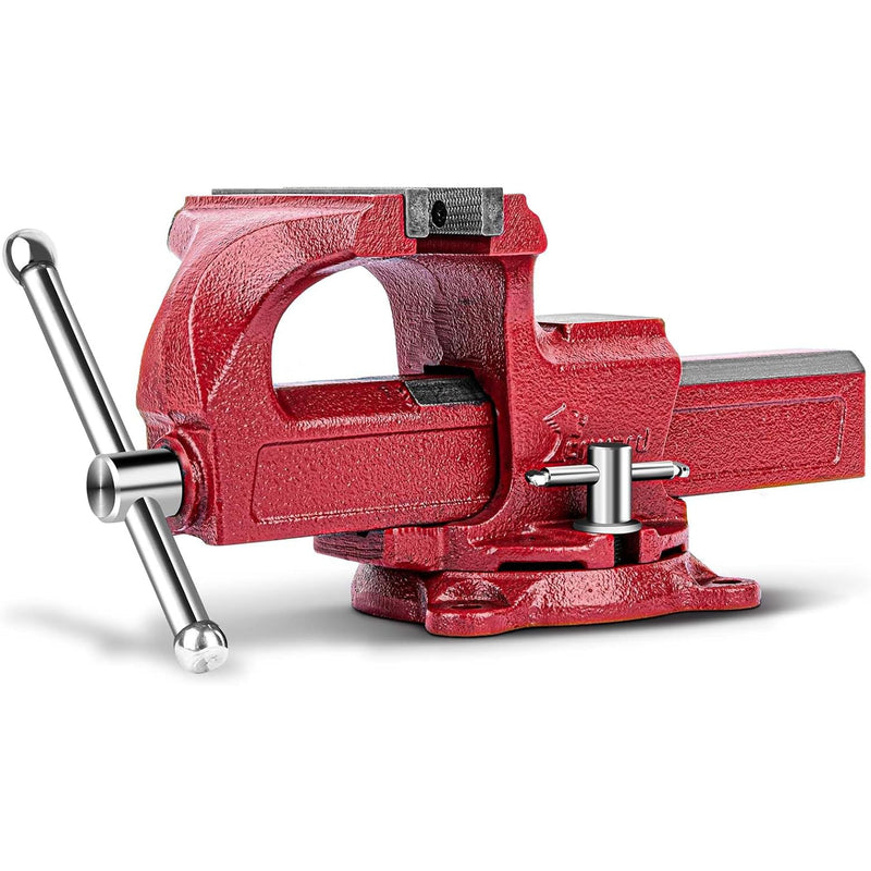 Forward 1305 5 Inch Home Vise Ductile Iron 5" Bench Vise Homeowner's Vice with Anvil and Swivel Base