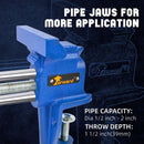 Forward Z30G Clamp-On Vise 3-Inch Jaw Width Portable Vise Guide-Post Bench Clamps for Woodworking, Drilling