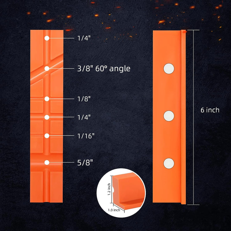 Forward Soft Vise Jaws, 6" Magnetic Multi-Purpose Jaw Pads Cover, TPU Rubber Jaw Pads for Woodworking, Jewelry Making, Precision Works