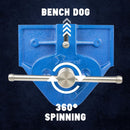 Forward M90K 9-Inch Woodworking Vise Quick Release Rapid Action Heavy Duty Woodworker's Vise with Ductile Iron Stationary Body, 10" Jaw Opening