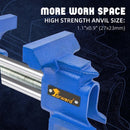 Forward Z30G Clamp-On Vise 3-Inch Jaw Width Portable Vise Guide-Post Bench Clamps for Woodworking, Drilling