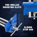 Forward M90K 9-Inch Woodworking Vise Quick Release Rapid Action Heavy Duty Woodworker's Vise with Ductile Iron Stationary Body, 10" Jaw Opening