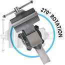 Forward CR60A 6.5-Inch Bench Vise Swivel Base Heavy Duty with Anvil (6 1/2") Gray